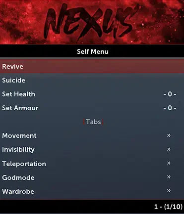 Nexus Redengine Premium Menu