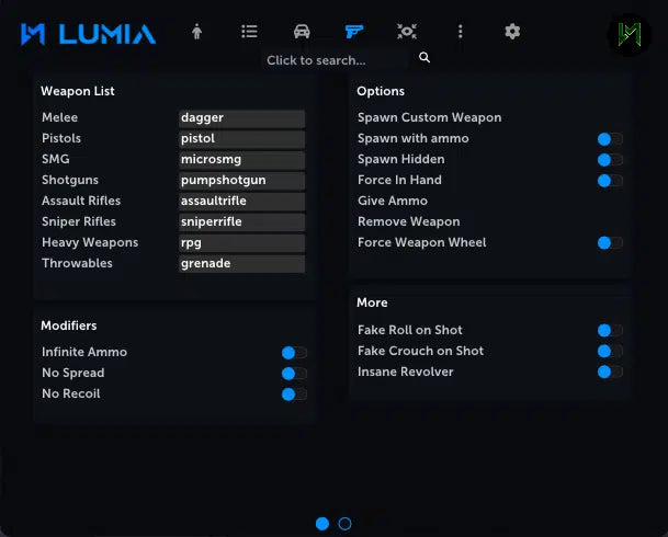 Lumia Redengine Premium Menu