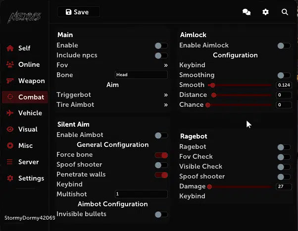 Nexus Redengine Premium Menu