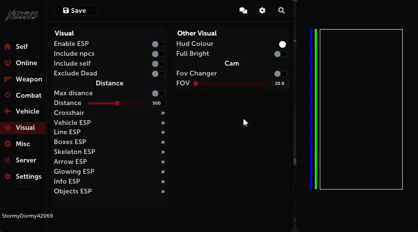 Nexus Redengine Premium Menu